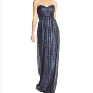 Nordstrom Sequin Strapless Gown